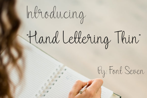 Download Hand Lettering Thin - Hand lettering Collection