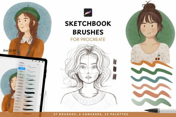 Download Sketchbook Procreate Brushes - Book Collection