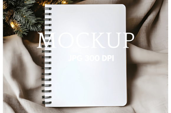 Download Boho A5 Spiral Notebook Mockup - Book Collection