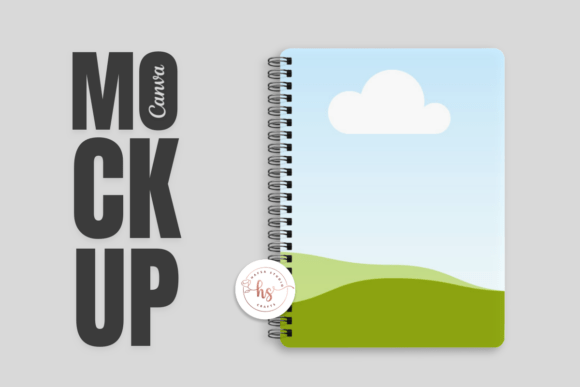 Download Canva Spiral Notebook Mockup - Book Collection