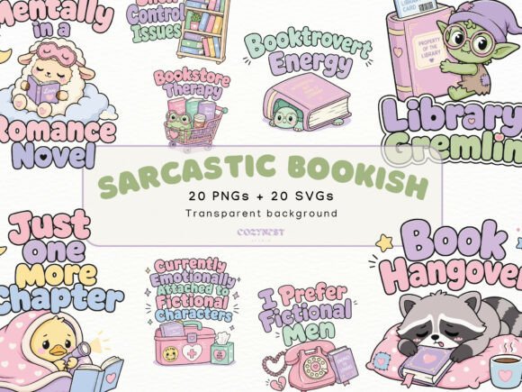 Download Sarcastic Bookish Cliparts, Cute Humor - Book Collection